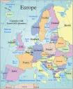 Map of Europe showing names of countries which have member ...