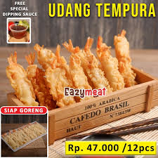 Udang goreng tepung (tempura udang) tepung serbaguna (yg ada dirumah merk sajiku) • tepung roti (aq pake mamasuka) • udang segar (klo bisa yg agak guede2 ya biar mantepp) • telur (kocok lepas) • garam • garlic powder (blh skip) vectry's recipè. Jual Udang Goreng Tepung Tempura Jakarta Barat Zodiak Games Tokopedia