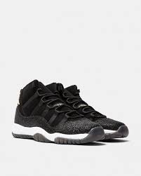 Jordan Retro 11 High Top Black And White Jordan Brand Women S Air Jordan 11 Retro Premium Heiress Black Gold Shoe Collection Air Jordans Sneakers