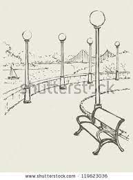 Park Bench Sketch Google Search Canvas Art Projects Drawings Perspective Art