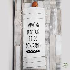 Sac A Baguette Vivons D Amour Et De Bon Pain Un Grand Marche
