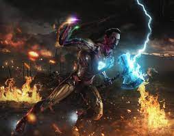 Iron Man With The Stones And Storm Breaker Iron Man Hd Wallpaper Iron Man Wallpaper 4k Wallpapers For Pc