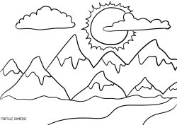 Disegni Di Montagna Da Stampare E Colorare Gratis Portale Bambini