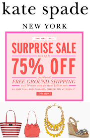 It S A Surprise Sale Enjoy 75 Off At Kate Spade Plus Free Ground Shipping Ends 2 13 Click Through For Details Good To Know Cool Style All Sale