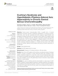 Well, you get required to show the flurascein angiogram annually with formal visual fields. Pdf Cushing S Syndrome And Hypothalamic Pituitary Adrenal Axis Hyperactivity In Chronic Central Serous Chorioretinopathy