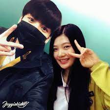 One of the heartthrobs of the band, jungkook has easily been . Joyyiekid Artwork Joykook Joy And Jungkook Selca Together At School