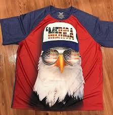 Mens Faded Glory Merica Tshirt Bald Eagle Patriotic Tee Shirt S M L Xl 2xl 3xl Ebay