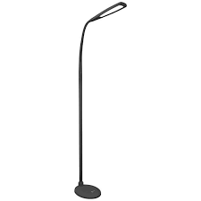 36w pivoting shade floor lamp. Ottlite Felix Led Gooseneck Task Floor Lamp Black 1r268 Lamps Plus