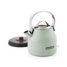 Our line of stovetop and electric hot water kettles features a broad range of styles and functions to fit both your decor and your brewing style. Kitchenaid Pistachio Electric Kettle Electric Kettle Kettle Kitchen Aid