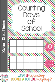 Counting Days Of School Ten Frames Sweet Succulents Theme Ten Frames School Calendar Time