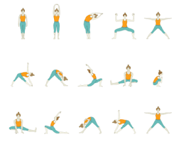 Hip Opening Yoga Moon Salutation Yoga Sequence In 2020 Yin Yoga Sequence Yoga Moon Salutation Yoga Sequence For Beginners
