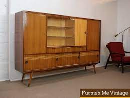 Stunning Large 1950s Vintage Atomic Age Wall Unit Credenza Wall Unit Retro Furniture Atomic Age