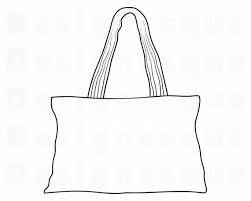 Black And White Bag Outline Pin On Products