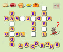 Themed crossword puzzles with a human touch. Logic Crossword Puzzle Game For Kids To Study English Words Find Missing Letters And Draw Them In Empty Squares Developing Writing And Reading Skills Printable Worksheet For Children Textbook Royalty Free Cliparts
