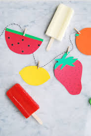 Blog Babiekins Diy Garland Paper Paper Garland Paper Fruit