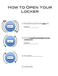 How to open your locker. Combination Lock Instructions How To Open Your Locker By Susan Deasy