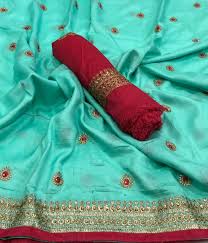 Pin By Rf Brand Sarees On Asma Blue Silk Red Leather Jacket Leather Jacket Red Leather