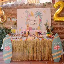 Free standard shipping with $49 orders. Hawaiian Party Decorations Luau Tropical Artificial Flowers Grass Table Skirt Flamingo Birthday Party Table Decoration Supplies Party Diy Decorations Aliexpress