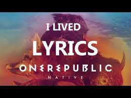 Ever Look At Your House And Wonder How You Ll Ever Get It Clean Turn On This Playlist Of Motivational S I Lived Lyrics Counting Stars Lyrics Lyrics To Live By