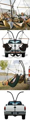 Hammaka Trailer Hitch Hammaka Stand Chair Combo The Hammaka Trailer Hitch Stand Takes Leisure To A Whole New Camping Gear Truck Camping Camping Equipment