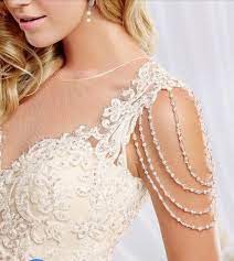 Detachable Venice Lace Straps With Off The Shoulder Beading Would Be A Gorgeous Addition To Wedding Dress Jewelry Wedding Dresses With Straps Wedding Dresses