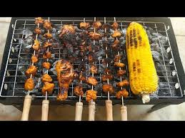 Barbeque At Home Grilled Chiken Barbeque Review Bbq Chicken Youtube