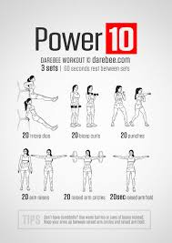 Power 10 Workout Upper Body Arm Workout No Equipment