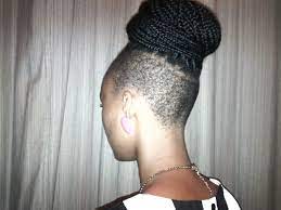 Box Braided Shaved Sides Box Braids Hairstyles For Black Women Braided Hairstyles Braid Styles