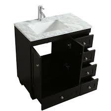 Order your perfect bathroom vanity after shopping hundreds of options modern bathroom offers. Eviva Happy 30 Inch X 18 Inch Espresso Transitional Vanity With White Carrara Marble Countertop And Undermount Porcelain Sink Overstock 20817210