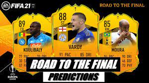 Europa league electronic leagues football table standings fixtures results live scores schedule teams live stream matches results today streaming 777score.com. Fifa 21 Europa League Rttf Predictions Vardy Moura Koulibaly Youtube