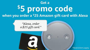 Amazon gift card codes list (updated weekly). Select Amazon Customers Can Get A Free 5 Promo Code For Ordering A 25 Amazon Gift Card With Alexa Aftvnews