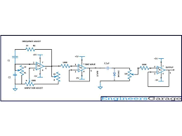 Circuit Diagram Of Sine Wave Generator And Negative Clamping Circuit Design Circuit Electronics Circuit