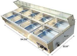 8 Pot Commercial Bain Marie Buffet Steam Table Food Warmer With Pans And Covers Electric Foods Bbq Kitchen Steam Tables