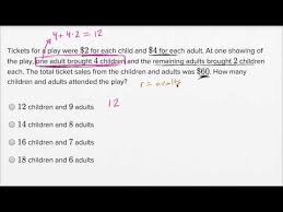 Systems Of Linear Equations Word Problems Harder Example