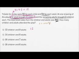 systems of linear equations word problems harder example