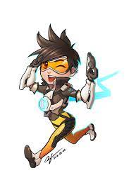 2016 08 06 Chibi Tracer By Hikari Chan Deviantart Com On Deviantart Overwatch Tracer Chibi Tracer