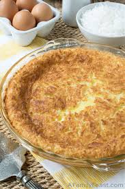 Combine coconut milk, cream cheese, 8 packets sugar substitute, vanilla, coconut extract and gelatin mixture in blender; Crustless Coconut Custard Pie A Family Feast