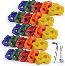 If you want to make something interesting for your kids room then this is the right idea for you. Buy Ssbright Sets Of 25 Multi Colored Kids Adults Large Rock Climbing Holds Climbing Rocks For Outdoor Indoor Home Playground Diy Climbing Wall Grip Kits Holds Up To 440lbs With Secure Mounting Hardware Online