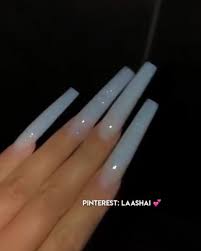 Beautiful white acrylic coffin nails. Pinterest Laashai Jasgotbars Video Long Square Acrylic Nails Long Acrylic Nails Coffin Acrylic Nails Coffin Glitter