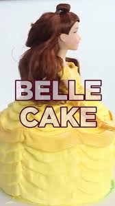Belle Cake Video Recipe Video Beauty And The Beast Cake Birthdays Barbie Doll Cakes Belle Cake