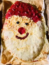 Pizza Santa Style Happy Nikolaus Food Santa Pizza Christmas