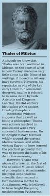 Thales Of Miletus Philosophy Poster Education