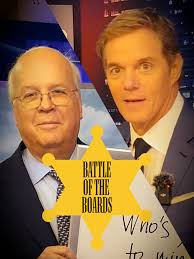 Karl Rove's classic whiteboard and Bill Hemmer's "Bill"-board touchscreen  -- we can't wait to see both in action