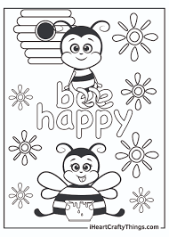 You can use our amazing online tool to color and edit the following honey bee coloring pages. Bee Coloring Pages Updated 2021