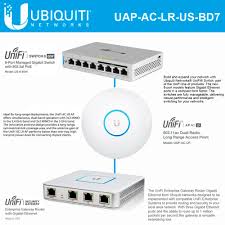 Amplifi hd wifi router by ubiquiti labs, seamless whole home wireless internet coverage, hd wifi router. Ubiquiti Unifi Ac Lr Dual Radio Access Point With Security Gateway Router And Unifi Ethernet Switch