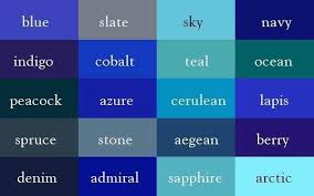 Lularoe Blue Color Chart In 2019 Color Shades Colours