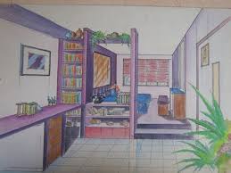 Easy Birds Eye View Perspective Drawing 3 Point Perspective Birds Eye View How To Draw Room In Ajit Art And Designs Interior Views The Be One Point Perspective Room Perspective Room Point Perspective