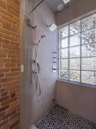 Kitchens And Baths For Interior Intuitions Inc Contemporary Bathroom Denver Teri Fotheringham Photograp Glass Block Shower Shower Design Pebble Floor