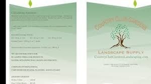 They start with the are you in need of quality landscape supplies? Products Country Club Gardens Landscaping