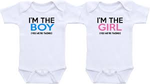 I M The Boy I M The Girl Yes We Re Twins Twin Sets Baby Boy And Girl Twins Baby Clothes Buy Online In India At Desertcart